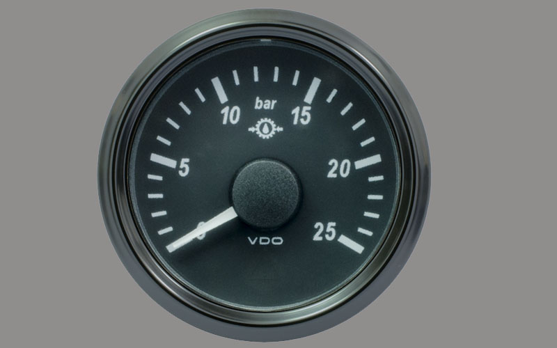 SingleViu Gear Oil Pressure Gauges 25Bar